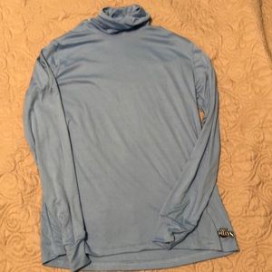 Hot Chillys Blue base layer turtleneck top
